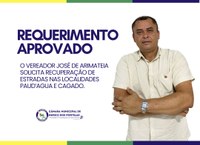 Câmara de Murici dos Portelas Aprova Requerimento para Recuperação de Estradas nas  Localidades Pau-d’água e Cágados.